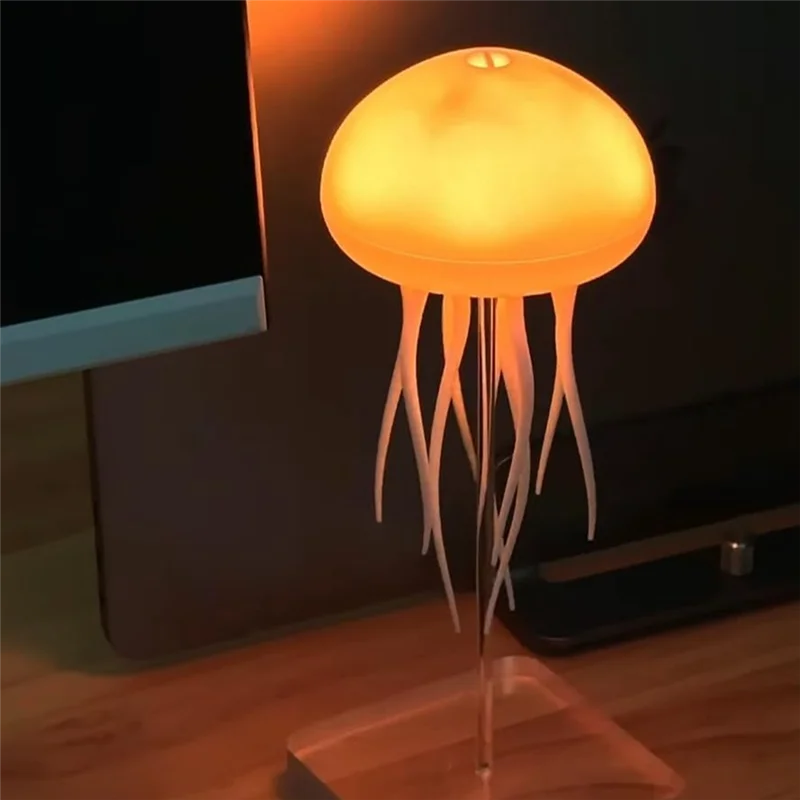 

ABLN-Smart Медуза Ночник Светодиодный Ночник Медуза RGB Градиентный сенсорный датчик и управление звуком Подвесная зарядка через USB