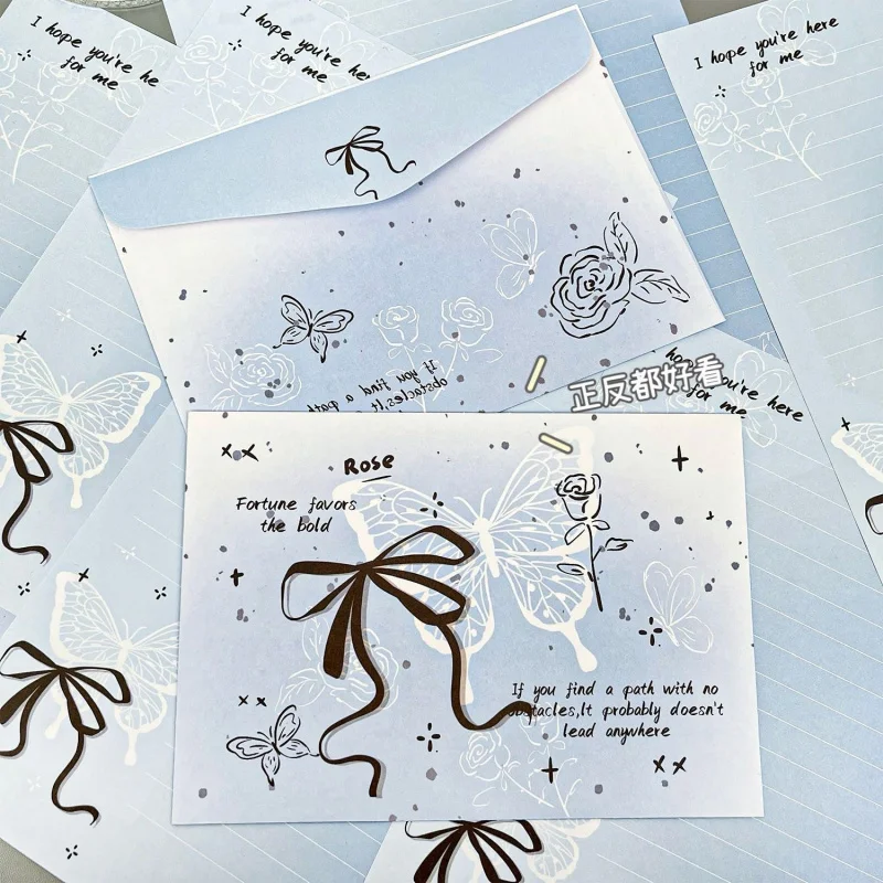 Custom. New Ribbon Envelope Letter Paper Good-looking Ins Style Student Ceremony Sense Handwriting Romantic