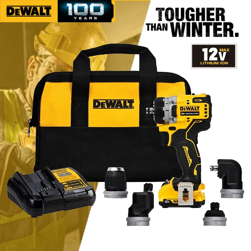 dewalt brushless cordless drill 5 em1 driver kit chave de fenda eletrica 12v multifuncoes ferramenta eletrica recarregavel dcd703 dcd703 01