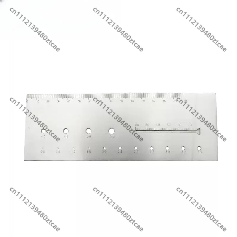Pet Veterinary Orthopedic Measuring Tool Stainless Steel X-ray Reference Ruler Scale For Kirschner Wire Screw And Drill Bit