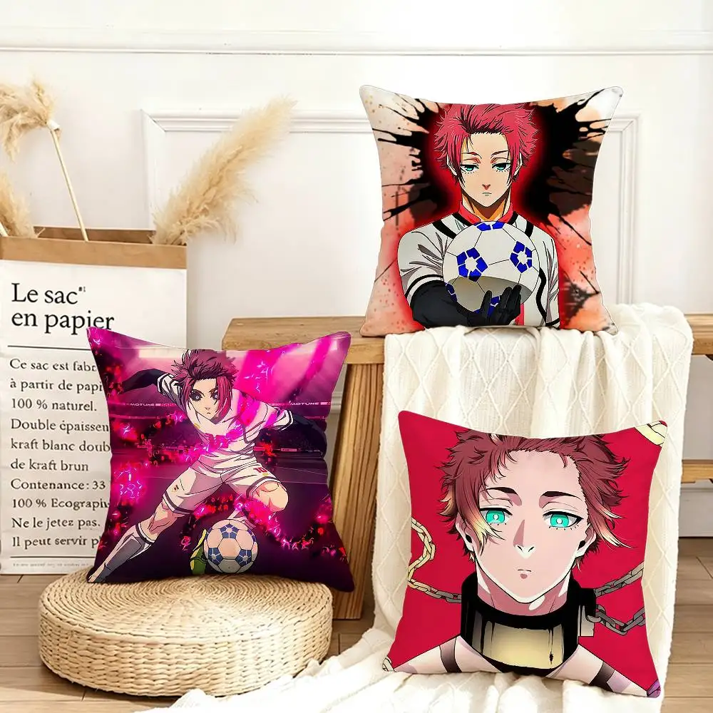 

Itoshi Sae Anime Various Sizes Square Pillow Case For Car Home Bedchamber Decor