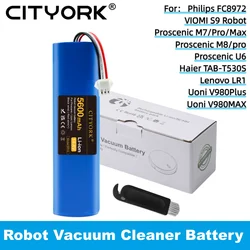 14.4V Li-ion Robot Vacuum Cleaner Battery For Proscenic M7 MAX, M7 Pro,M8 Pro, U6, Philips FC8972, Haier TAB-T530S, Lenovo LR1