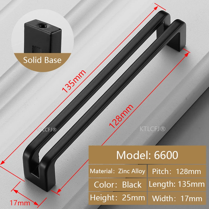 Zinc Alloy Black  Grey Nickle Cupboard Kitchen Handle Drawer Cabinet Knob Modern Wardrobe Furniture Pull Square