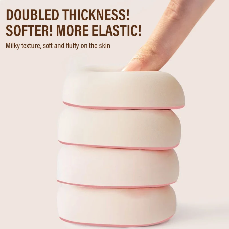 พัฟแต่งหน้าขนาดใหญ่ ฟองน้ำเนื้อนุ่มพิเศษ สำหรับรองพื้น คุชชั่น แป้งพัฟ คอนซีลเลอร์ ใช้ได้ทั้งแบบแห้งและแบบเปียก อุปกรณ์แต่งหน้า กลิ่นขนมสายไหม