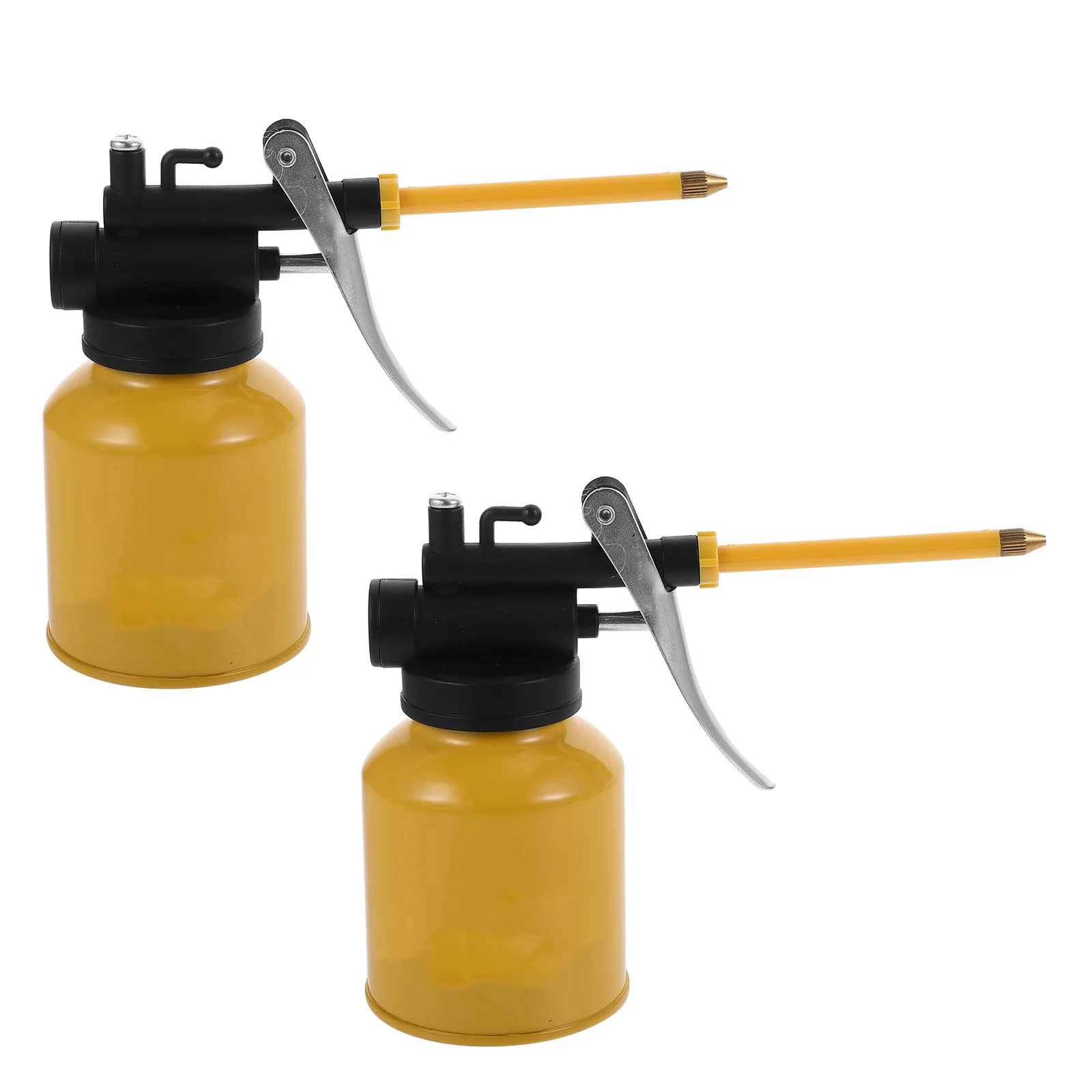 

2 Pcs Oil Can High Pressure Bottle Pump Direct Injection Oiler Aluminum Alloy Aluminium