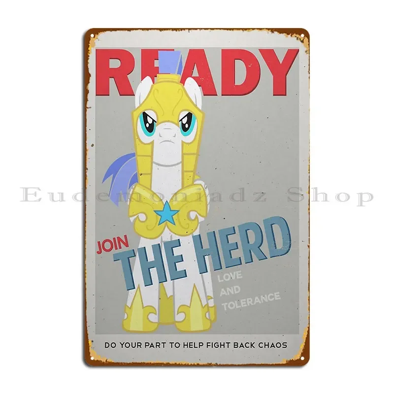 Ready To Join The Herd Metal Plaque Poster Funny Print Garage Party Cinema Tin Sign Poster