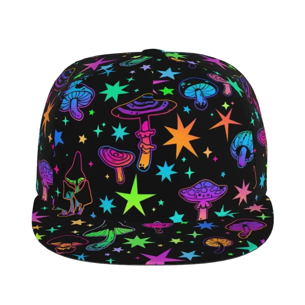 Shiny Stars And Psychedelic Mushrooms 3D Print Baseball Cap Casual Sun Hat Elegant Ethnic Style Fashion Stage Hip Hop Women Men