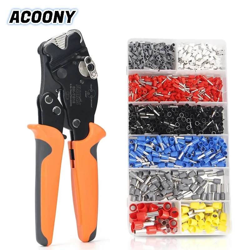 

SN- TG16 Crimper Tool Kit Crimp Wire Ferrules Terminals Self Adjusting Crimping Plier Set Tool 0.25-16mm² IWISS Clamp Tool