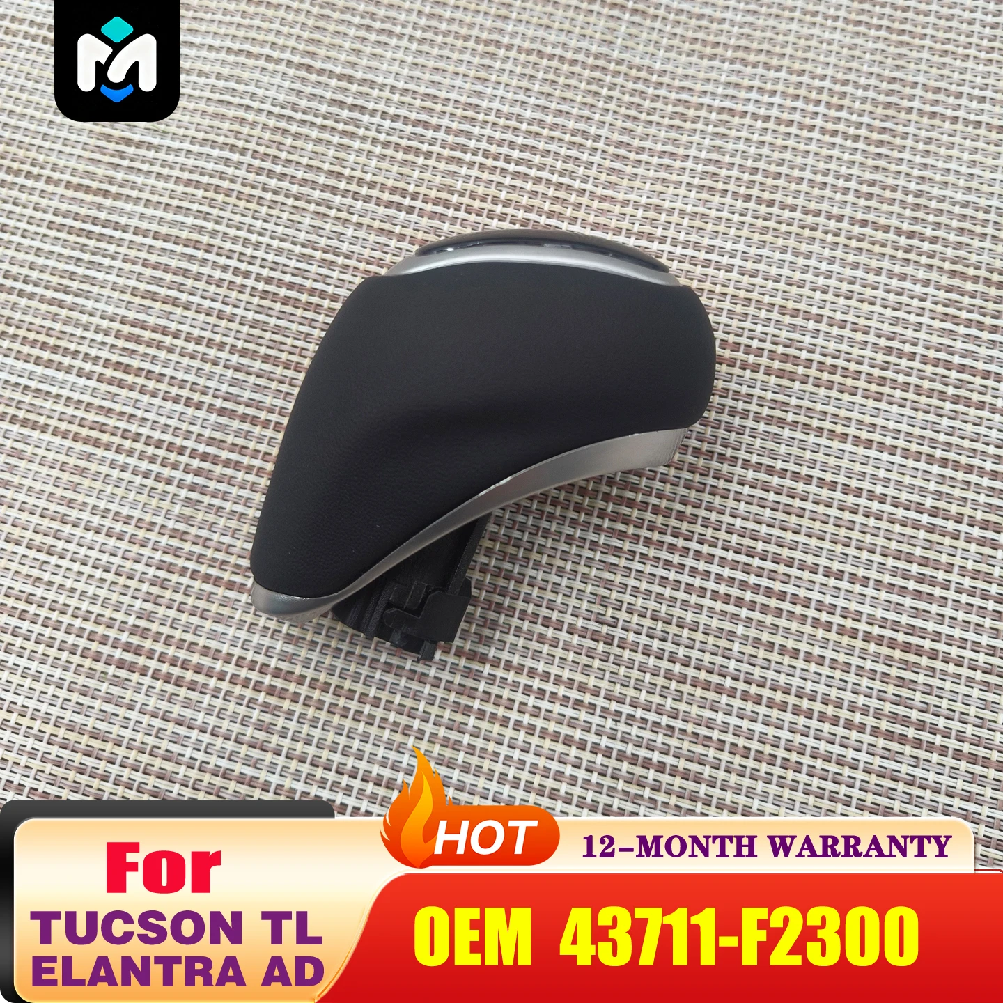 Leather 6-speed Gear Shift Knob For Hyu-ndai Tucson TL I30 I20 Getz Venue Elantra AD Accent Verna 43711-F2300TRY Car Accessories