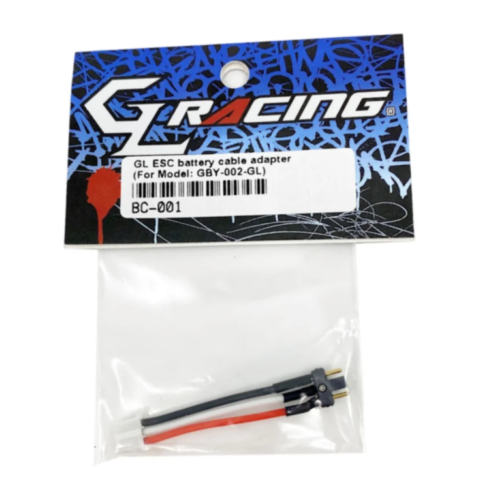 GL RACING ESC Battery Cable Set – Includes CR-20 with Cable, 1.5mm GL Power Plug (Male), BC-001/002/003/004 & More – Compatible - view 3