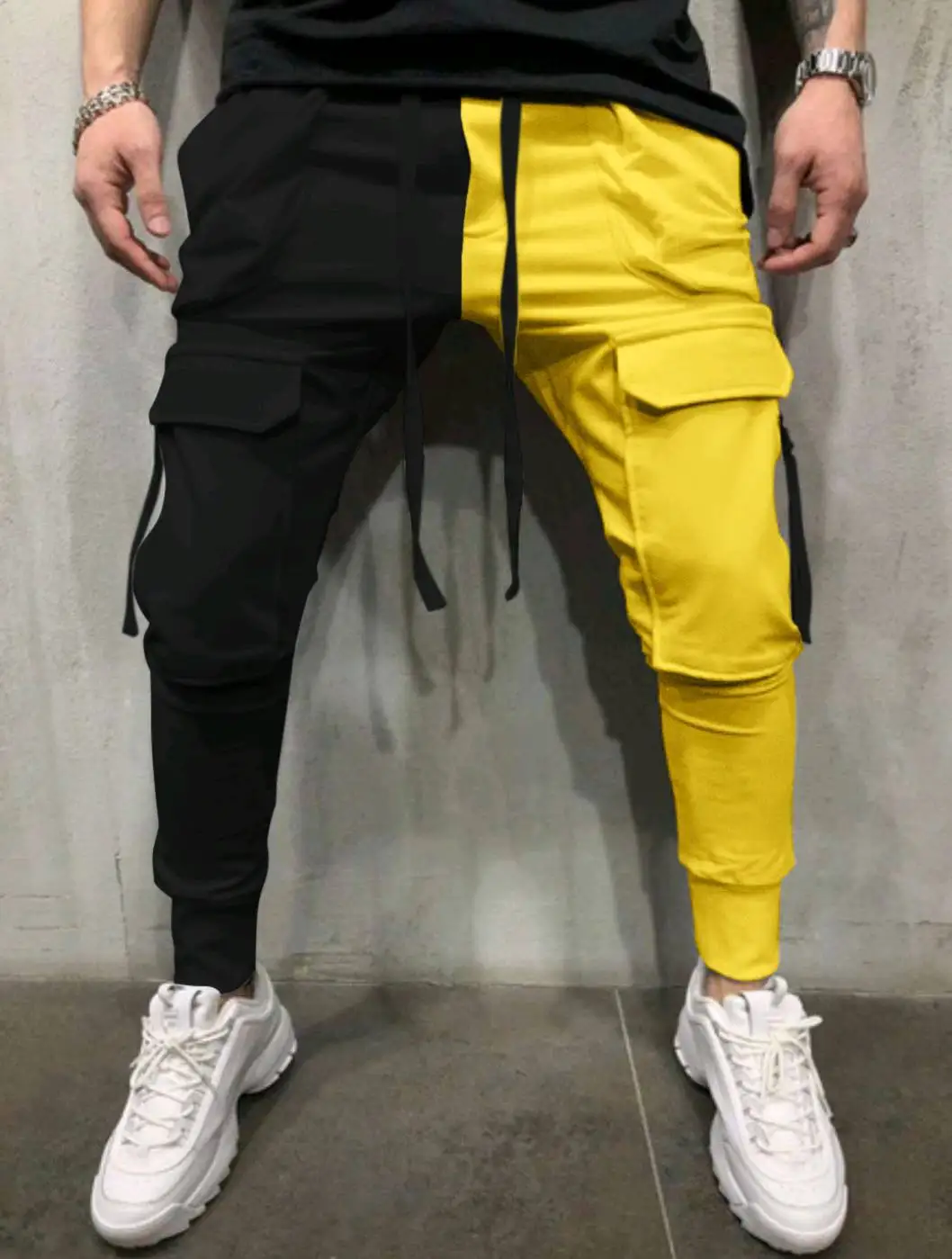 Men's Pants Weatpants Hip Hop Joggers Cargo Pants Men Casual Pants Fashion Printing Trousers Streetwear Pantalones Hombre K107