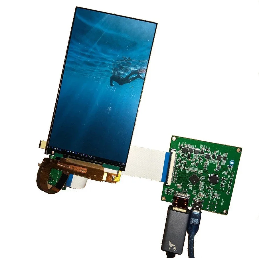 

ЖК-панель LS060R1SX01 1440x256 0, 6 дюймов, IPS, совместима с HDMI, плата контроллера MIPI, экран «сделай сам» для 3D-принтера, проектора