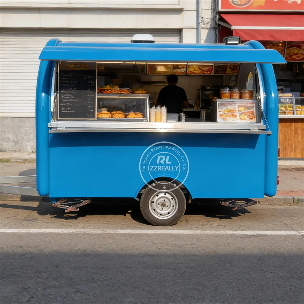

Concession Street Food Truck Custom Pizza Ice Cream Cart Mobile Professional Pizza BBQ Catering Trailer Fully Equipped
