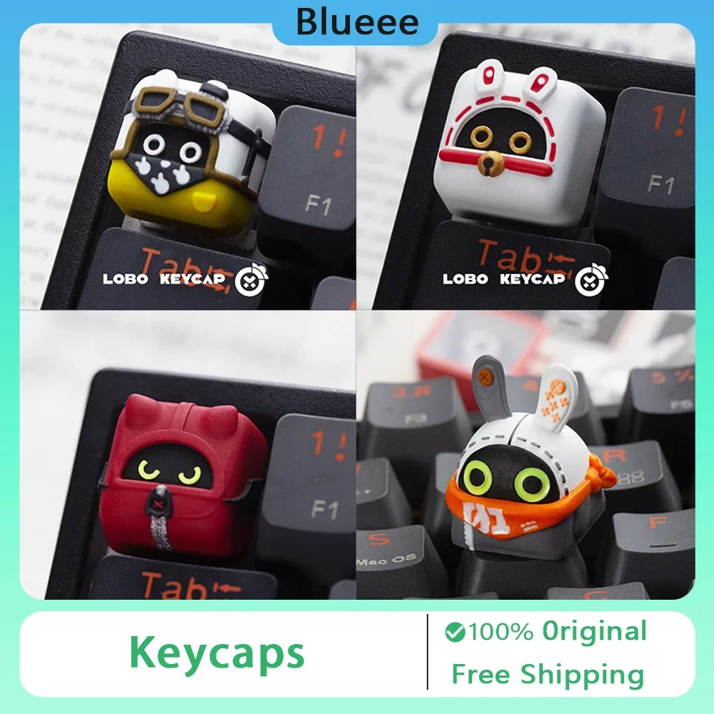 NEW Zenless Zone Zero Bangboo Keycaps Anime Mechanical Keayboard Cute Resin Key Caps Art Keyboard For PC Computer Gamer Gift