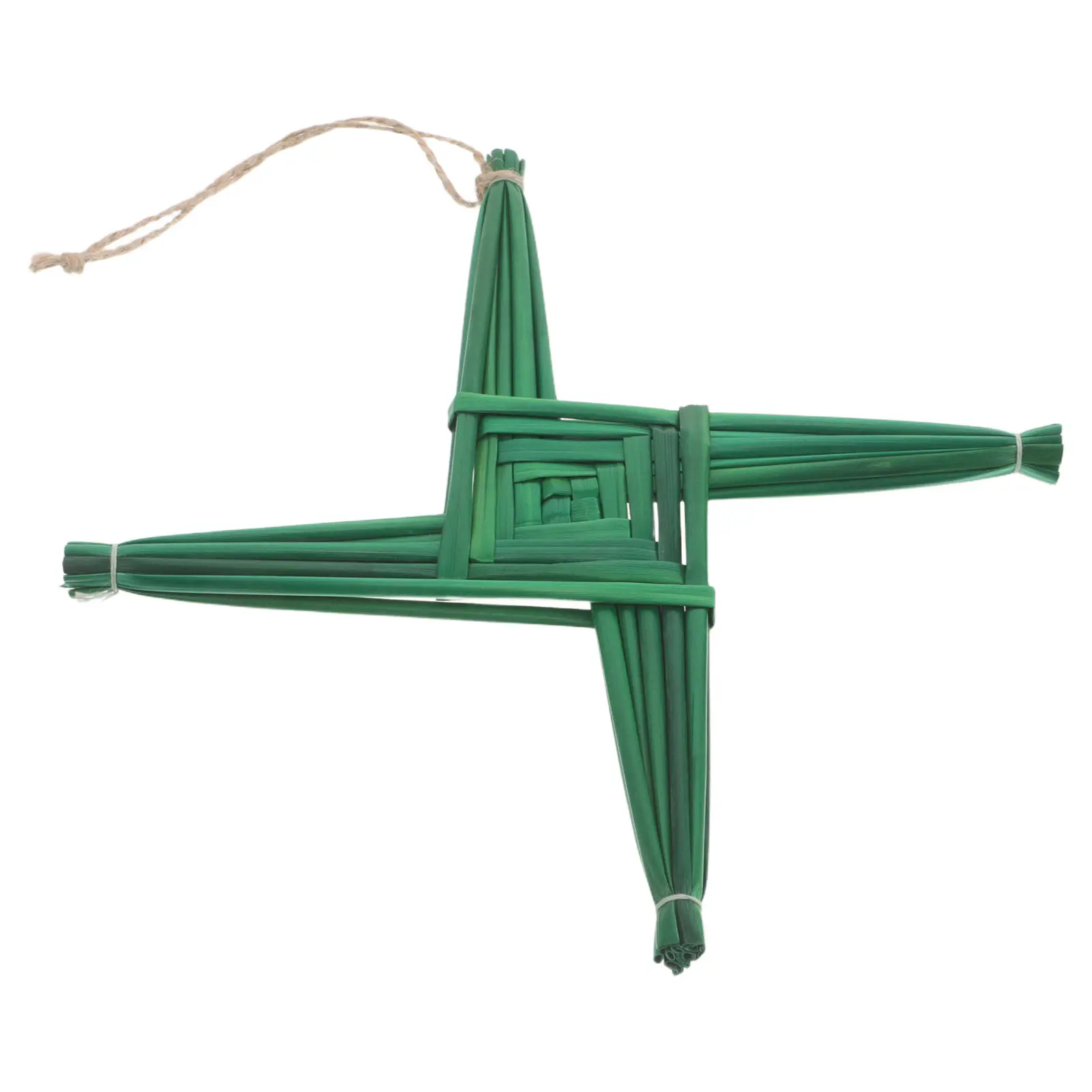 Irish Cross Handcrafted Decor Cultural Symbol Handmade Wall Blessing Ornament Straw Farmhouse Charm