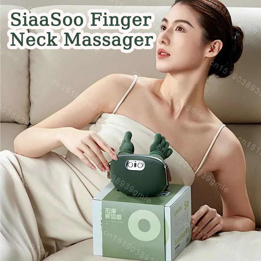 SiaaSoo مدلك ضغط الإصبع الرقبة ساخنة الظهر والكتف تدليك الكهربائية العجن الرقبة تدليك عميق الاسترخاء لتخفيف الآلام Gif #1