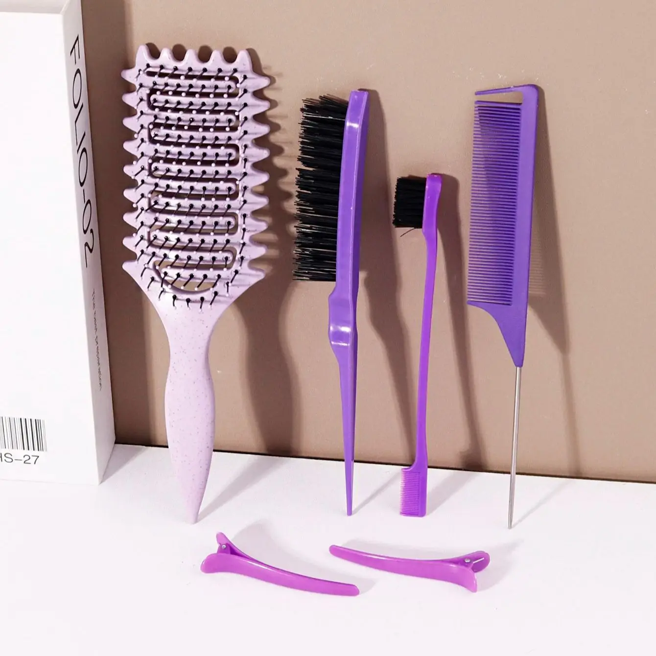 6pcs Hair Salon Styling Set, Curly Hair Defining Styling, Suitable for Family Hairdressing, special for real hair wigs