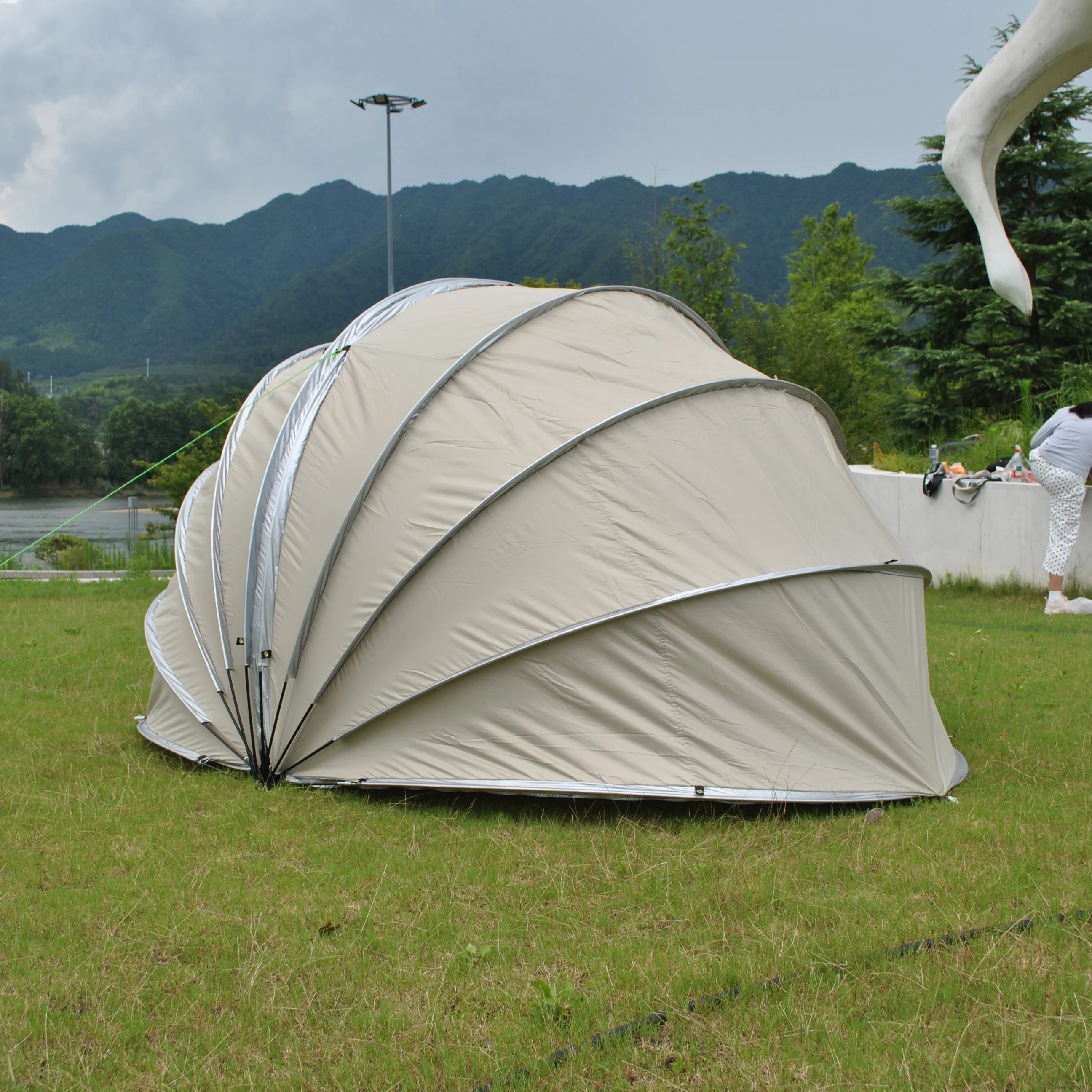 Self-Standing Motorbike Cover,8 Bike Storage Garage Weatherproof Motorcycle Tent,Motorcycle Cover Tent,Mobility Scooter Tent