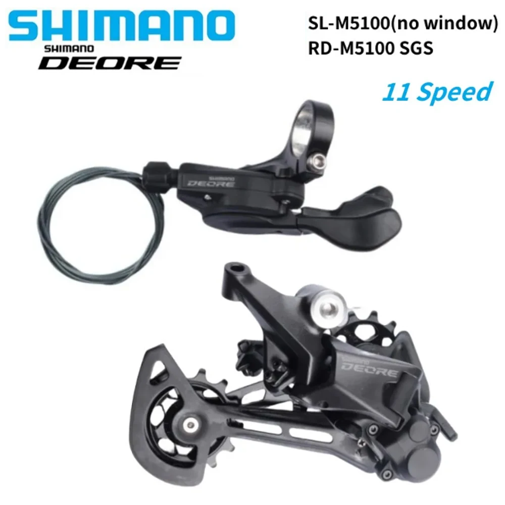 Shimano Deore M5100 Rear Derailleur 11s Right Shifter With/NO Window RD-M5100 SGS 11 Speed For Mountain Bike MTB Bicycle Parts