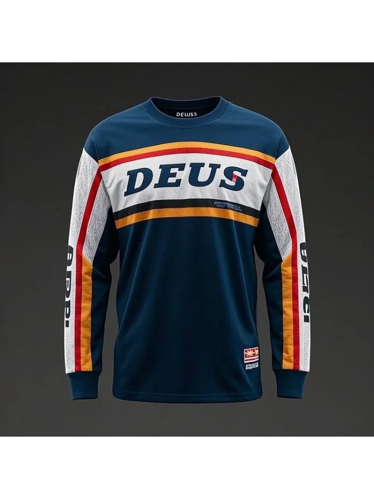 AliExpress DEUS EX MACHINA 2025 New Cycling Motocross Mountain Enduro Bike Clothing Bicycle Moto Downhill T-shirt Cycling Jersey MTB Shirts