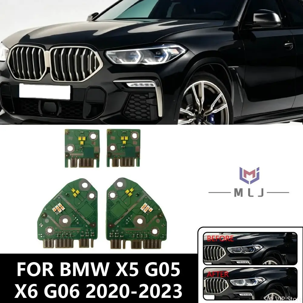 

For 2020-2023 BMW X5 G05 X6 G06 White Angel Eyes DRL chip Boards LED Laser Car headlight Module Chip Daytime Running Lights