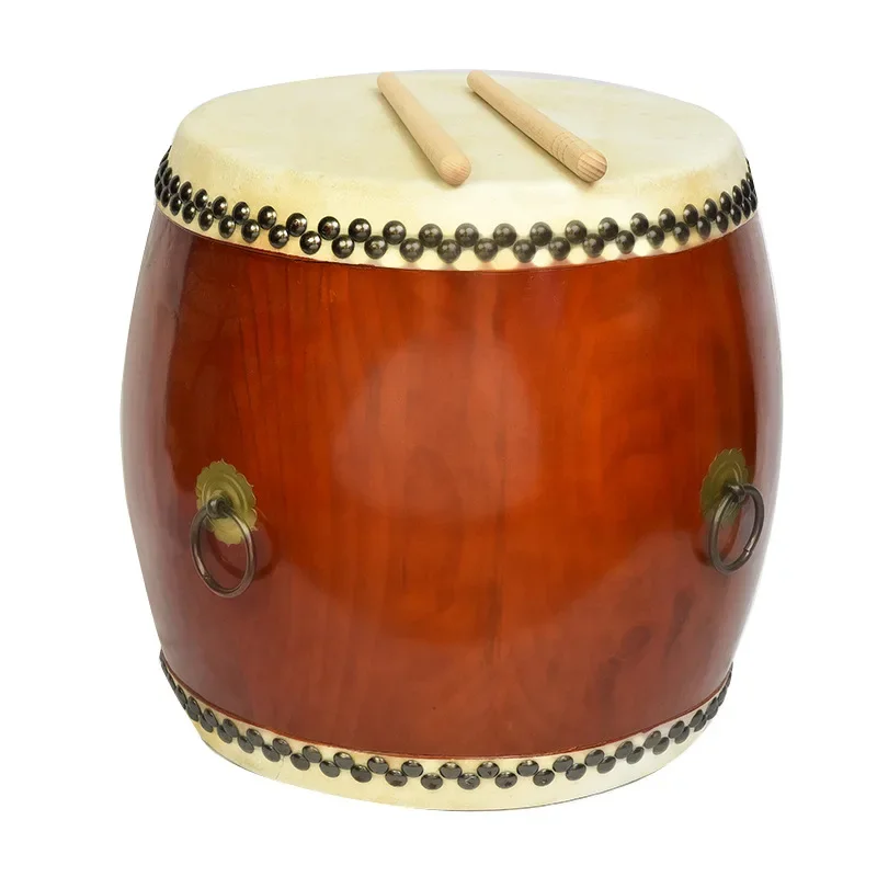 Z31- Dust Edge Religion Leather Solid Wood Handle Dharma will beat professional fan drum tambourine stand drum