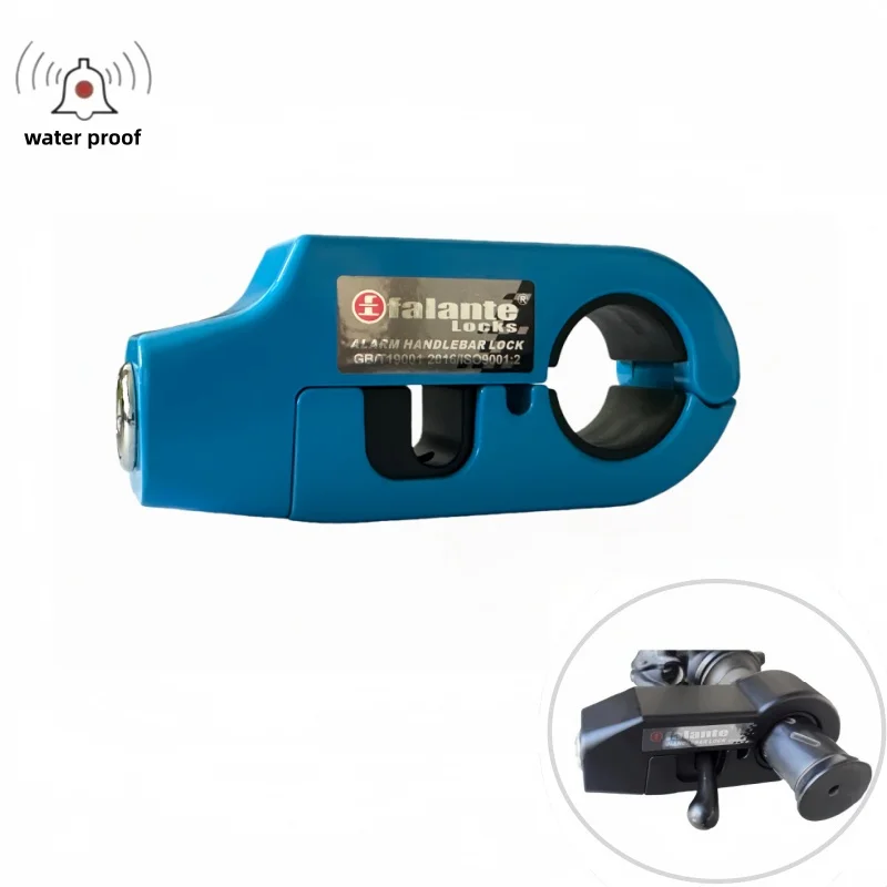 Falante 110db anti-theft alarm Handlebar Lock Motorcycle bicycle Aluminum Alloy Brake Grip Lock Protective accessories