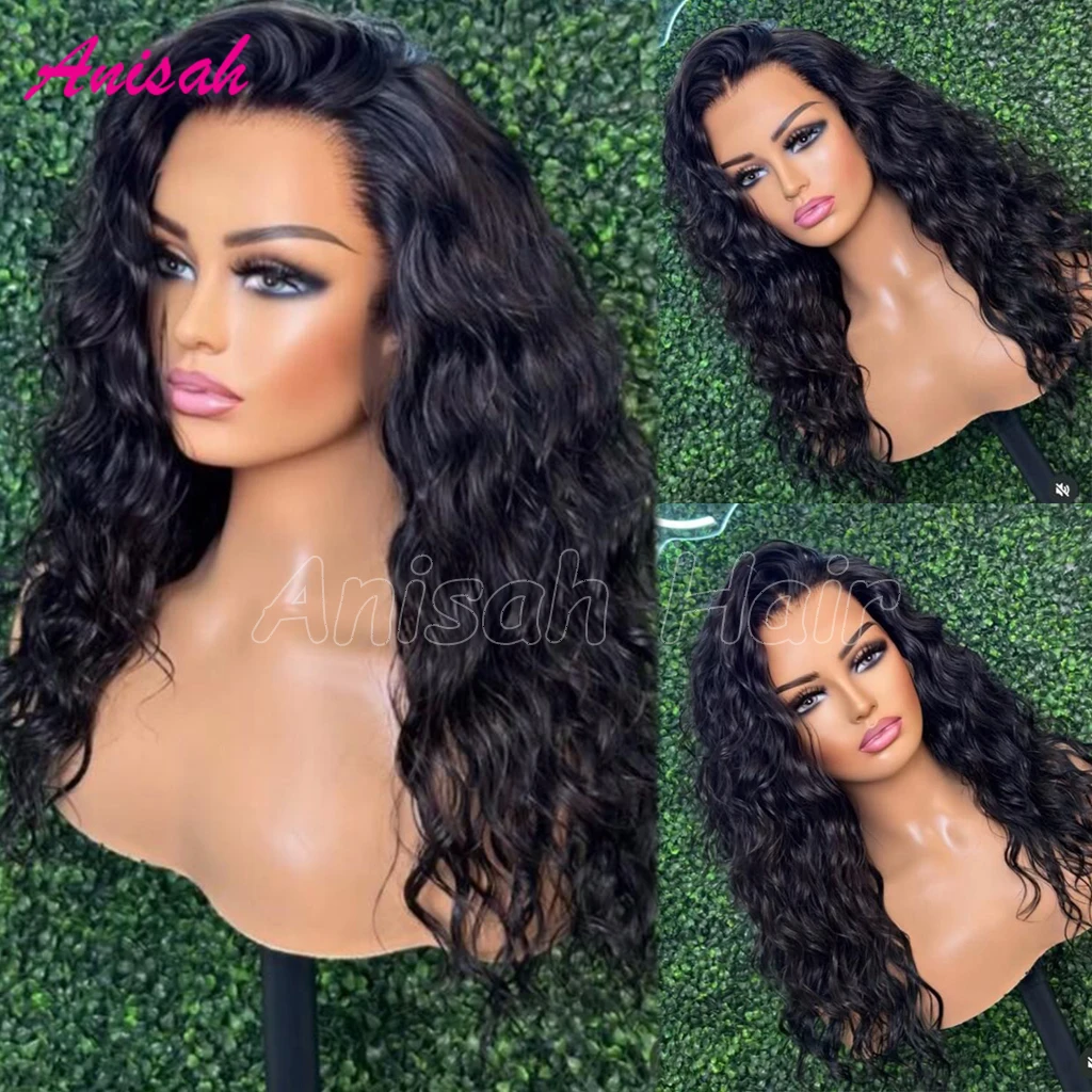 

Water Wave Lace Closure Wig Human Hair Pre Plucked 13x4 13x6 Hd Transparent Curly Lace Frontal Human Hair Wigs For Black Women