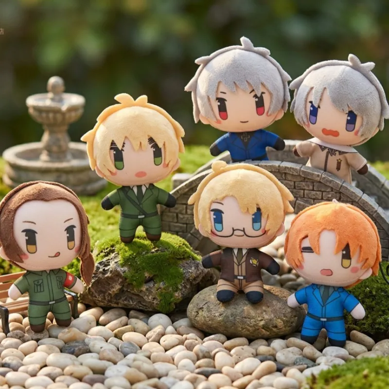 10cm Hetalia Axis Powers Plush Toys Soft Stuffed Anime Arthur Kirkland Alfred F Jones Wang Yao Toys for Birthday Gifts