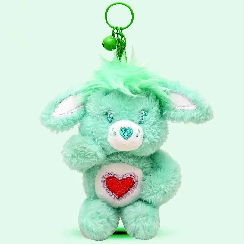 Kawaii Anime New Care Bears Ciondolo giocattolo di peluche Y2K Moda Cartoon Arcobaleno Orso Peluche Borsa Portachiavi Ciondolo Regalo per gli amici
