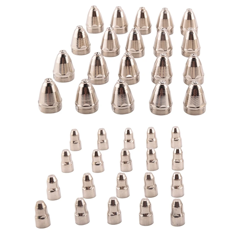 40Pcs P80 Nozzle/Tip Electrode Consumables Plasma Cutting Torch Spare Parts Accessories