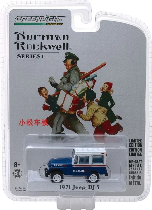 

GreenLight 1:64 1971 Jeep DJ-5 - Коллекционная модель автомобиля Jeep из литого сплава, подарок для любителей американской почтовой техники