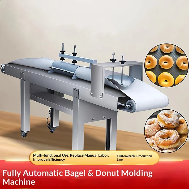 Heavy Duty Commercial Bagel & Donut Forming Machine High Efficiency Dough Molding Maker for Bakery Production