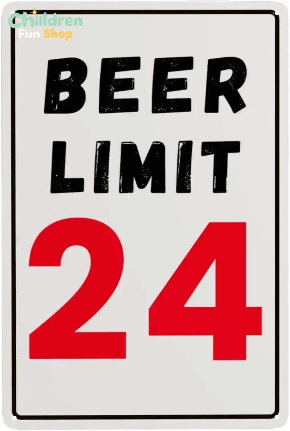 Beer Limit 24 Sign Man Cave Decor Metal Beer Tin Signs for Garage Home Bar 8 × 12 Inch