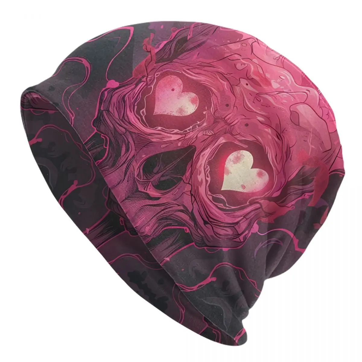 Love Pink Skull Beanies gorros, gorro de moda para hombres