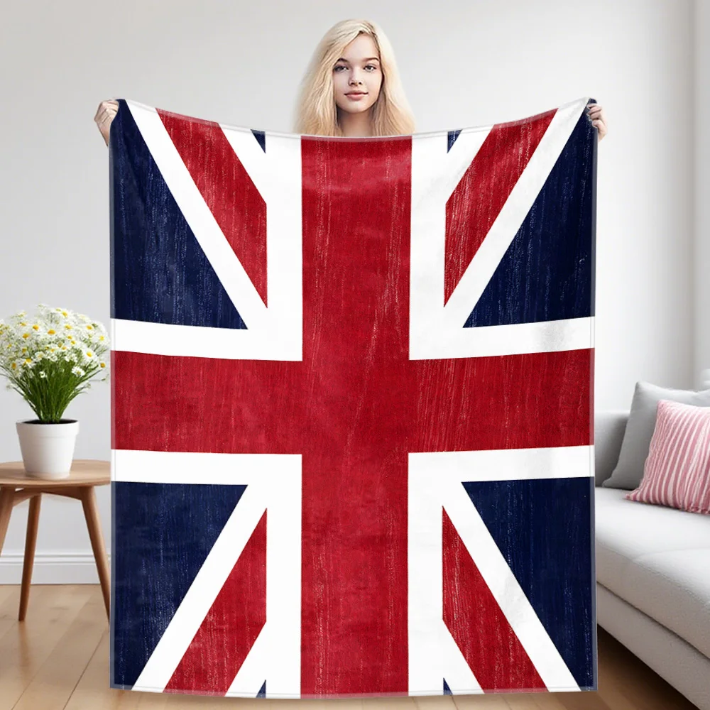 Manta de franela Union Jack para las cuatro estaciones, manta suave y agradable para el sofá, un gran artículo de regalo