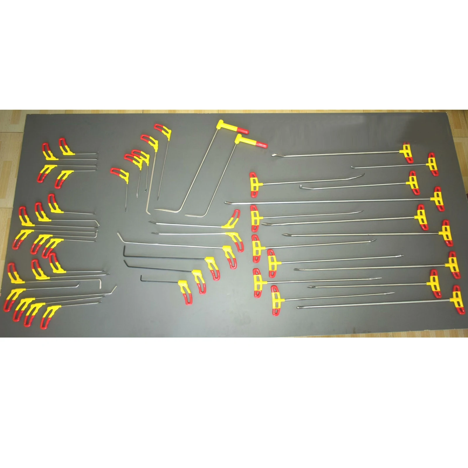 45 Pcs Car PDR Dent Repair Hooks, Paintless Dent Removal Push Rods, Manual Tools Kit