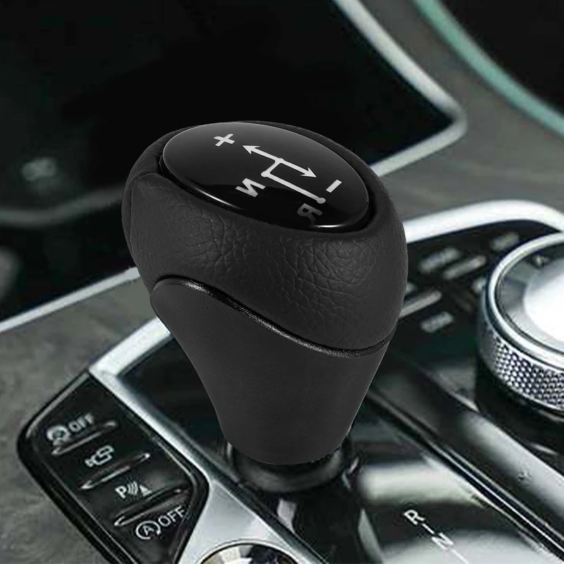 Auto Parts Leather Automatic Gear Shift Knob Lever Shifter For Mercedes Benz Smart Fortwo Roadster 450 451 Brabus Fortwo