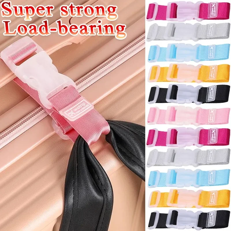 Strong Load-bearing Luggage Strap Suitcase Multicolor Fixed Bag Belt Easy Use Sturdy Luggage Hanging Buckle Polyester Bag Hanger