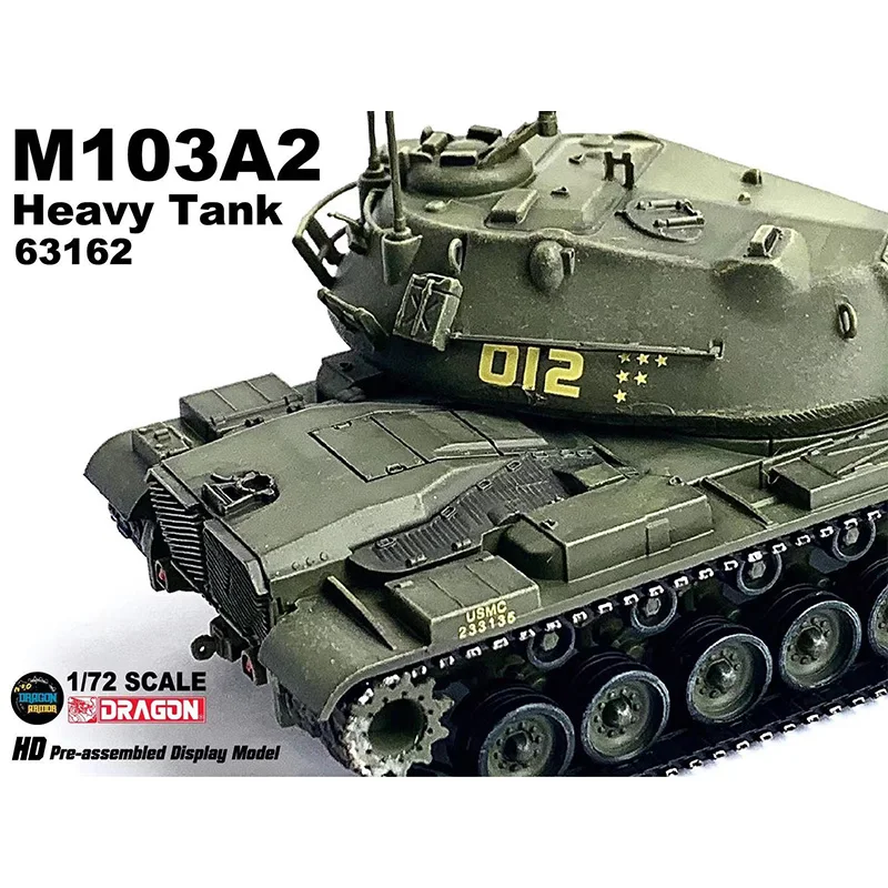 Dragon 1/72 US M103A2 Heavy Tank Model Pendulum World 63162 63163 Pre-assembled Display Soldier Weapon Collection In Stock