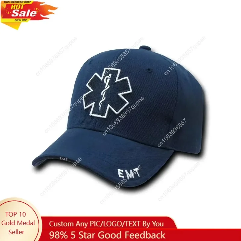 

Rapid Dominance Unisex Adult Deluxe Embroidered Law Enforcement Caps - EMT Cross