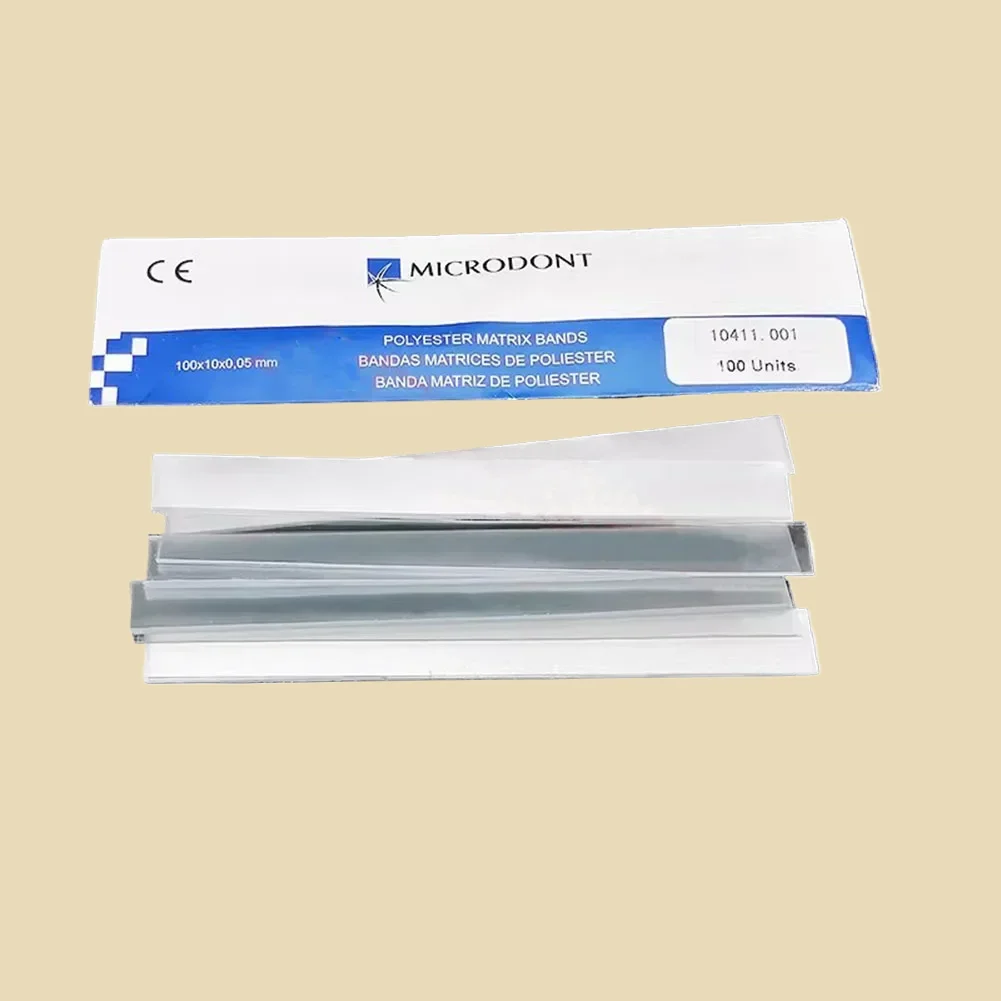 10Box Dental Polyester Matrix Bands Dentists Oral Tooth Resin Restoration Proximal Isolation Molding Matrix Film Strips Tool