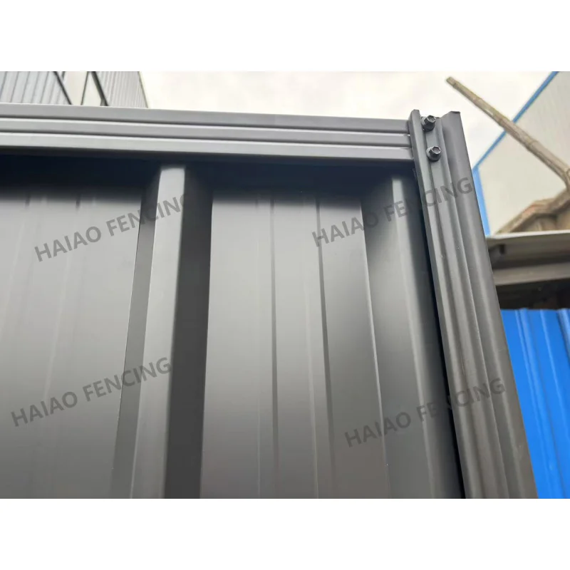 مخصص. الثقيلة مسحوق الصلب المعدني الأسترالي المغلفة المموج الخصوصية جدار Colorbond سياج حديقة لوحات السياج #5