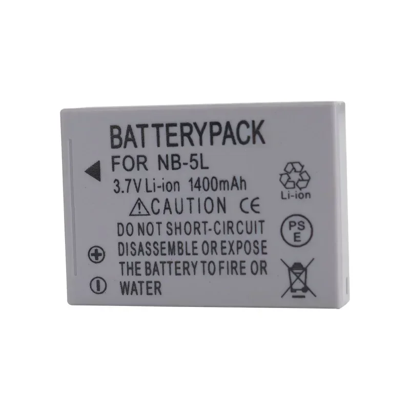 NB-5L Battery 1400mAH 3.7V Suitable for Canon SX200 SX210 SX220 SX230 IXUS850 IXUS990 IXUS980 IXUS970 IXUS960