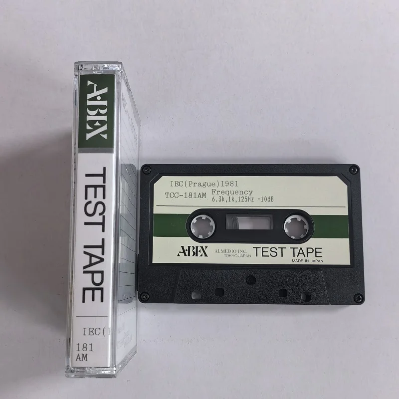 

ABEX Test Tape TCC-181AM FREQUENCY MIXING TYPE Mixed Test Tape Frequency, Azimuth Adjustment, Three-Point Frequency Response