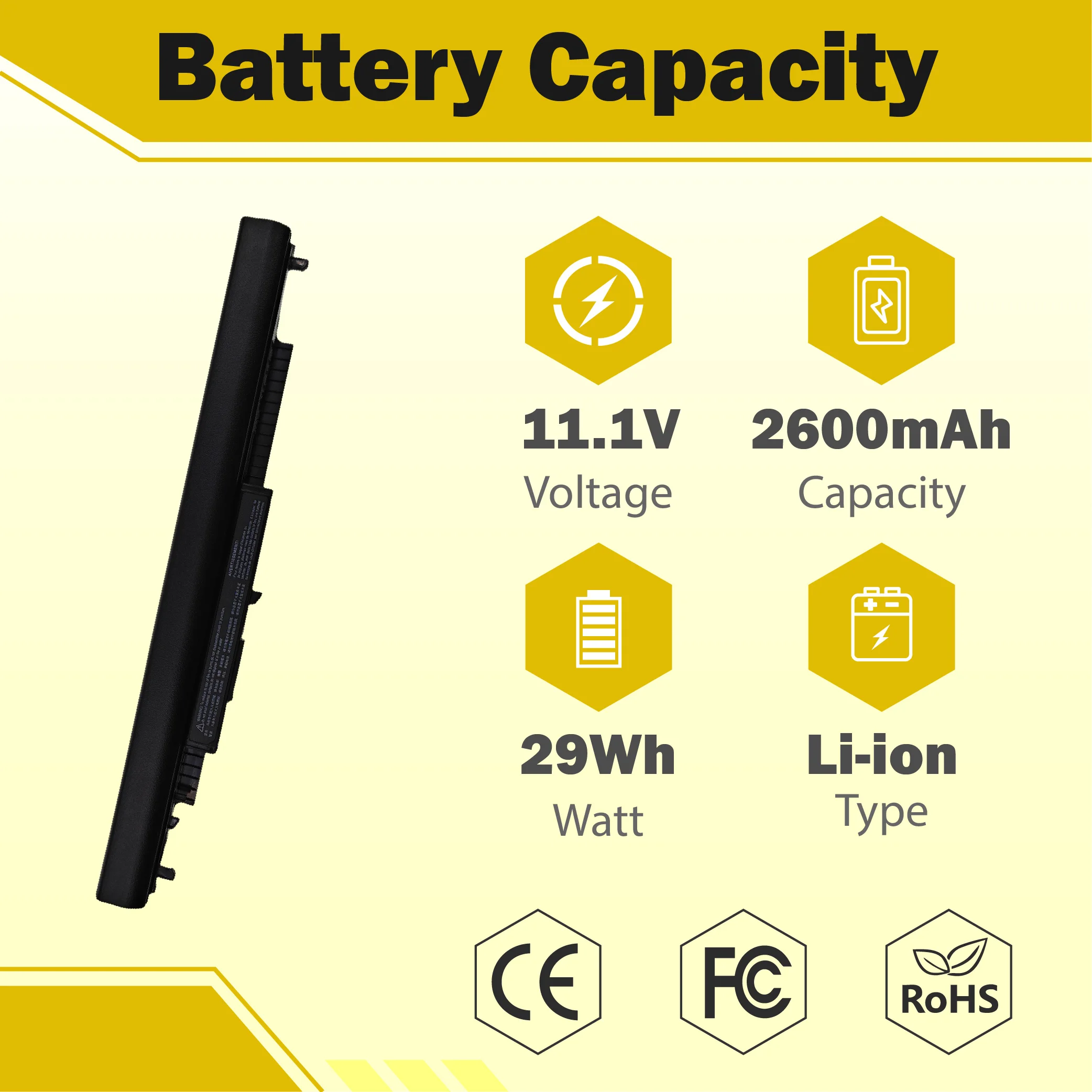HSTNN-LB6V 11.1V Laptop Replace Battery for HP Notebook 14 14g 15 15g Series 807612-831 N2L85AA HS03031 HS04 HSTNN-PB6S TPN-I119