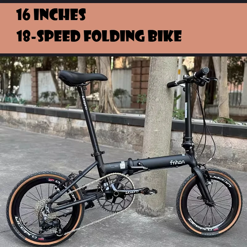 SOR A9 سرعة 16 بوصة سبيكة 18 سرعة دراجة قابلة للطي المحمولة الجبلية الصلب المروحية دراجة السيدات دراجة