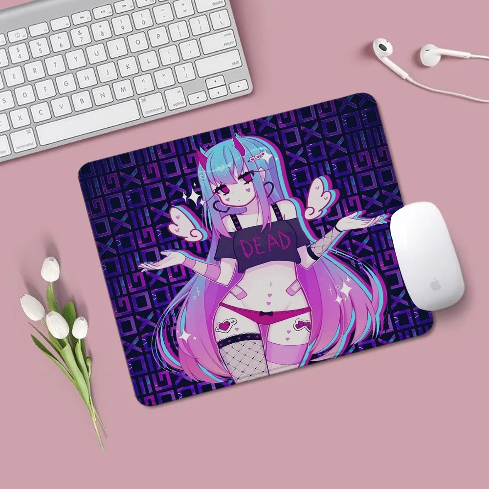 Small Anime Mouse Pad for Computer Mouse Geoxor Moneko Mousepad Gaming Accessories Cute Desk Accessories Office Offices Mat Mats