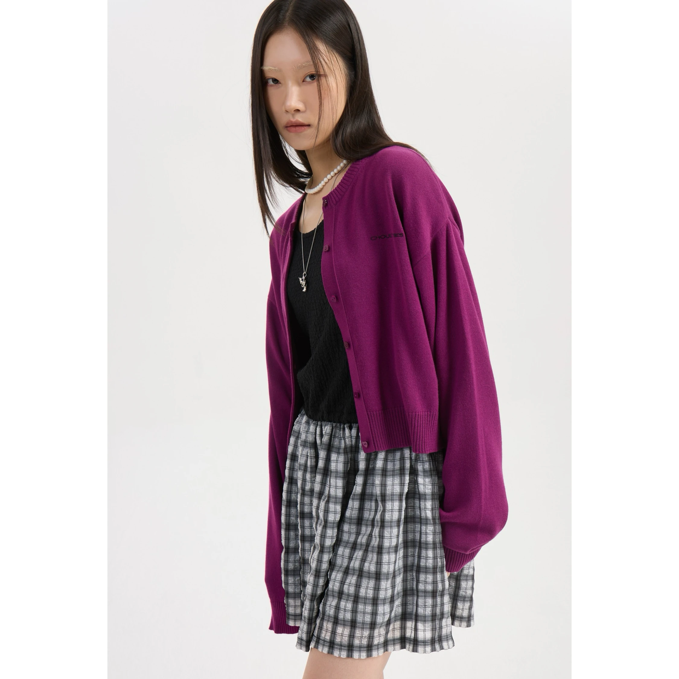 Citroen Kaas LUC25 Winter Gebreid Vest Rond Ne Geborduurd Onregelmatige Kleur Casual Dames Ort Bovenkleding