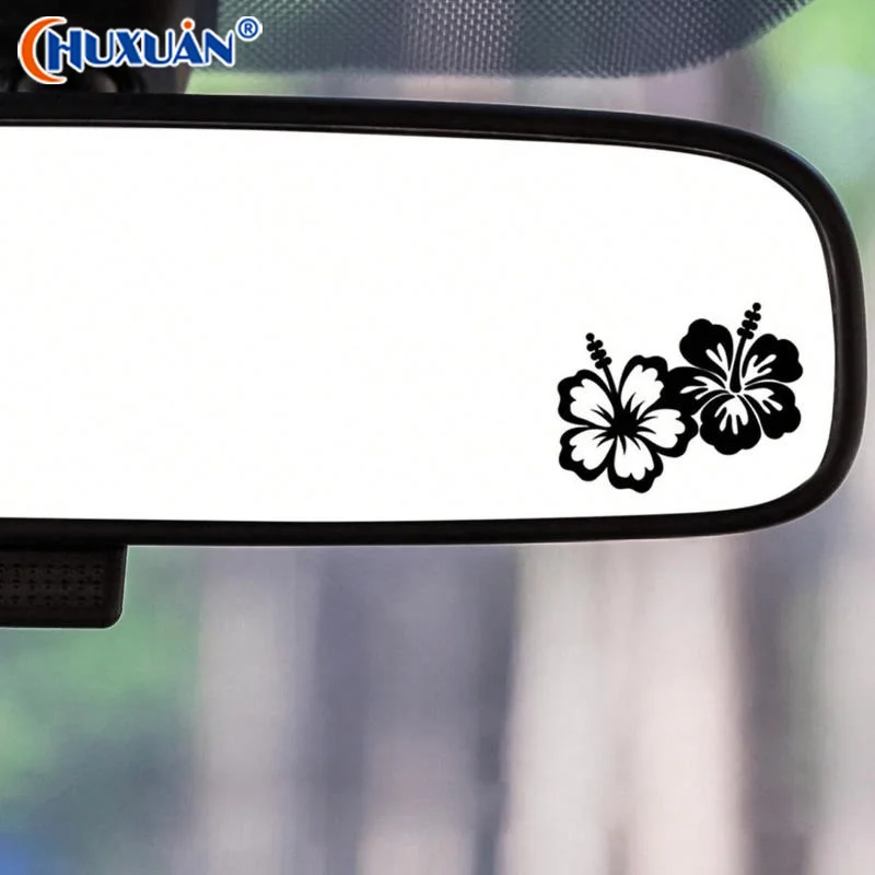 Q Flower Car Rearview Mirror Stickers Car Rearview Mirror Decals Small Decals Car Decorative Stickers